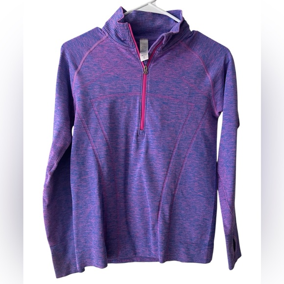 Ivivia Purple Quarter-Zip Pullover size 14 - Picture 1 of 2